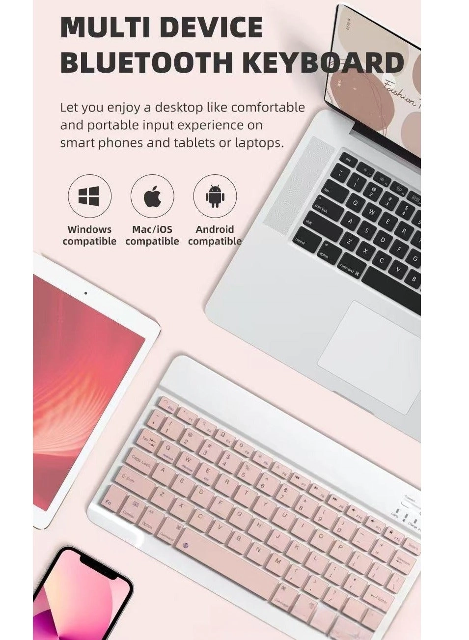 Bluetooth Keyboard and Mouse Combo