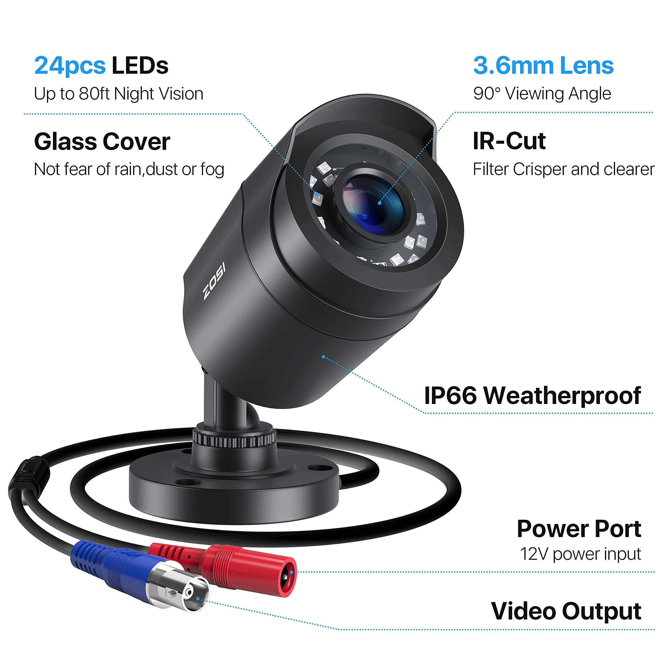 Security Bullet Camera - 1080P 4 Pack
