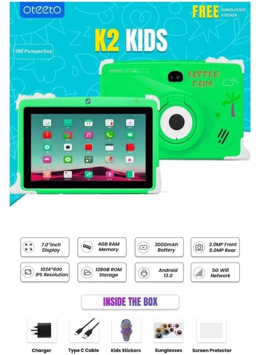 K2 Tablet - 4GB 7 Inch 128GB