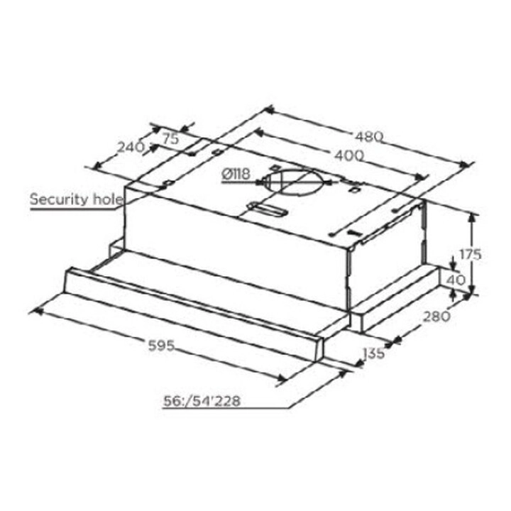 60L03 - 1000 m³/h 60cm