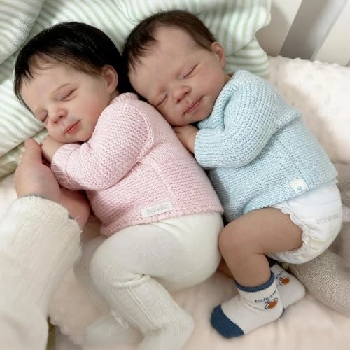 Reborn Baby Doll - Twins 20 inch Vinyl Girl Ages 3+