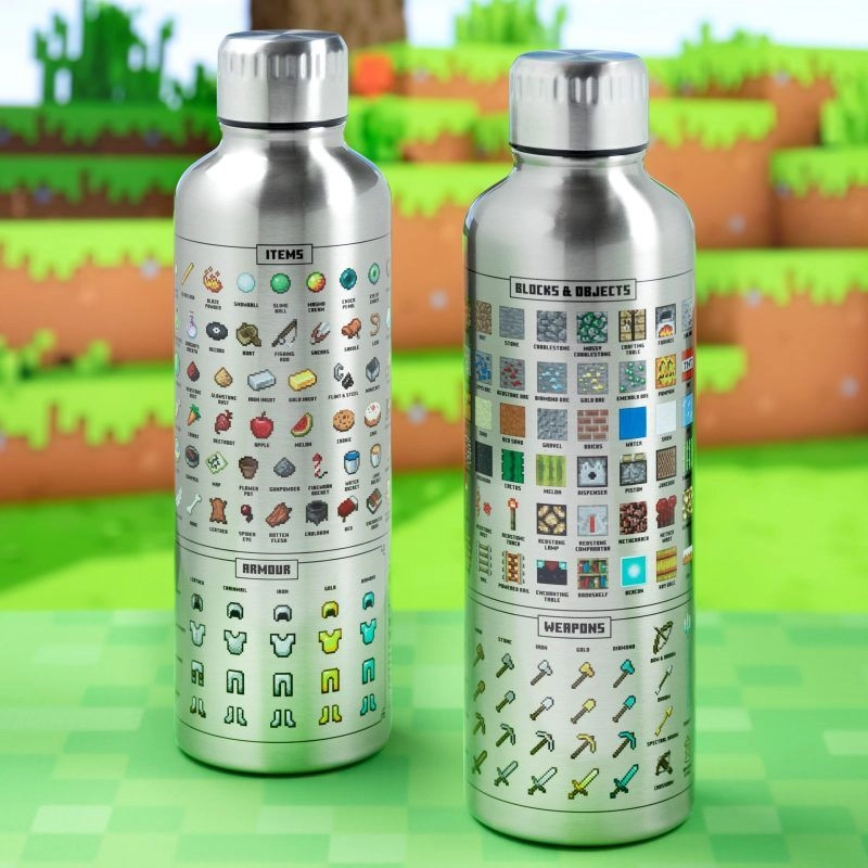 Minecraft Water Bottle - 500 ml screw-top