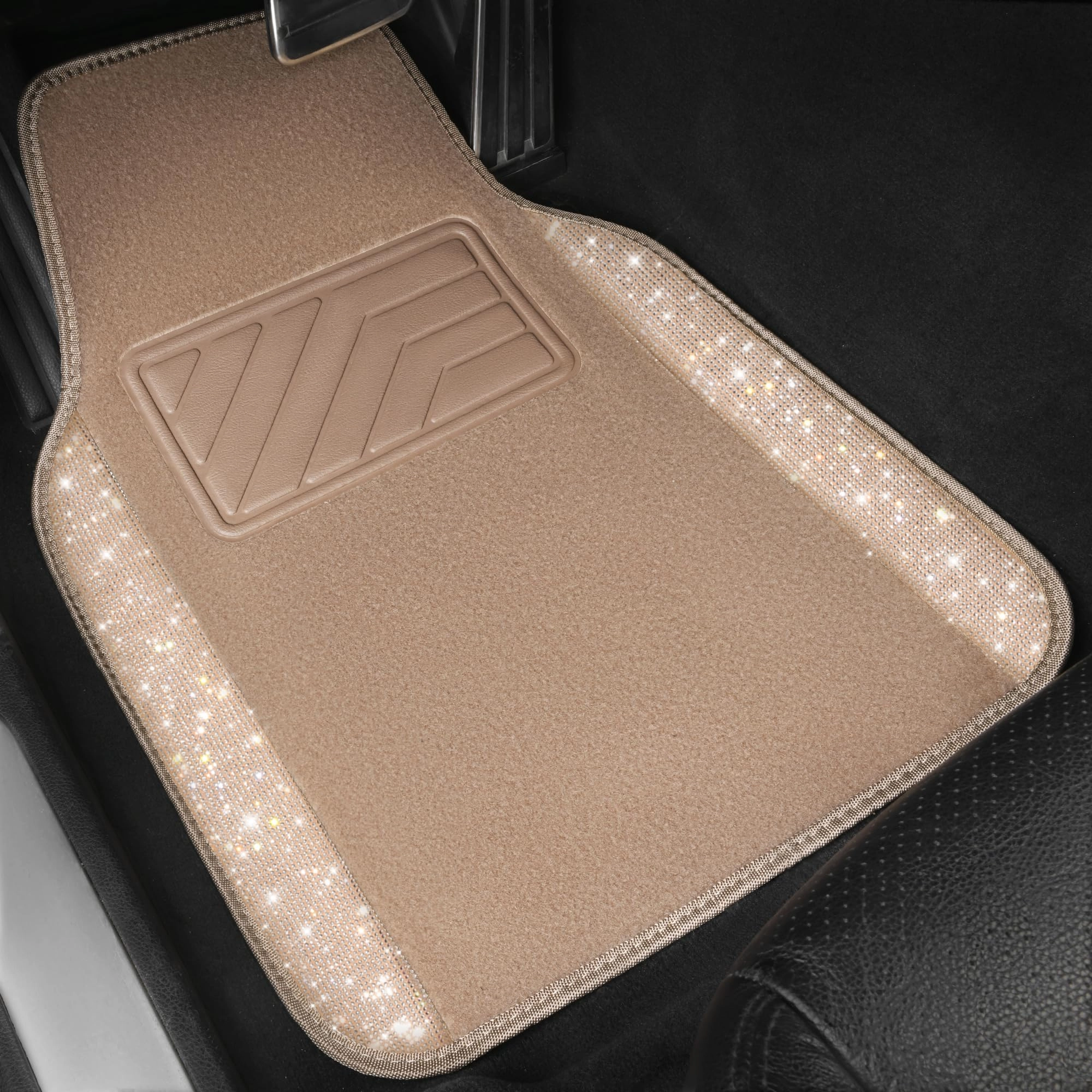Bling Diamond Car Mats - 4.0 Count Universal Fit