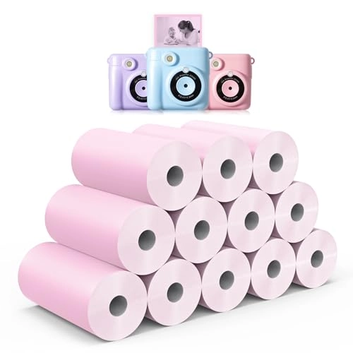 Instant Print Paper Rolls - 12 Rolls 2.2in × 20ft