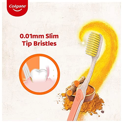 Slim Soft Turmeric Toothbrush - Soft 3-Piece Pack