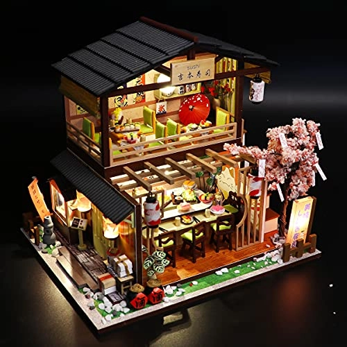 DIY Miniature Dollhouse Kit - Tiny House 1:24