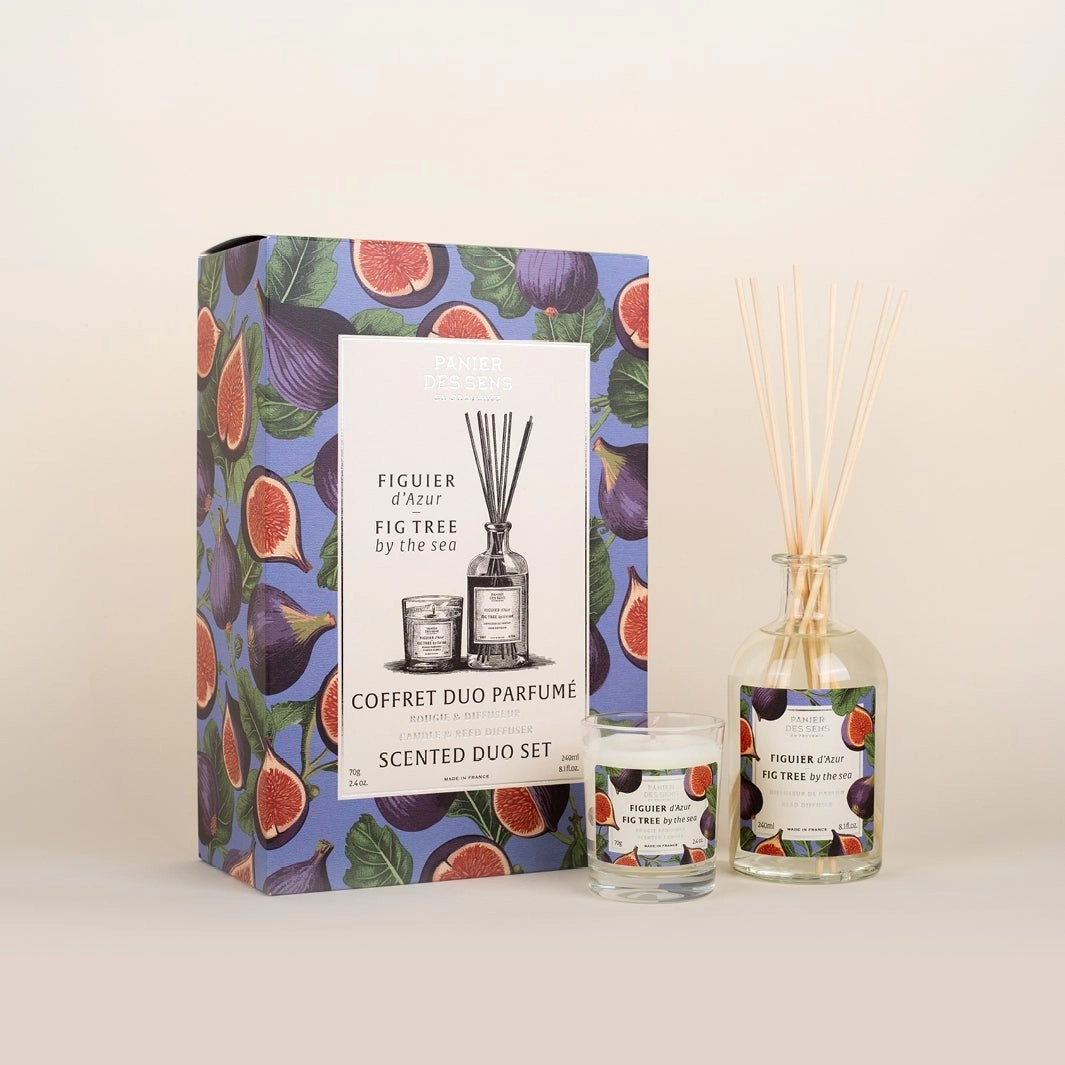 Scented candle + Fragrance diffuser - Figuier d'Azur