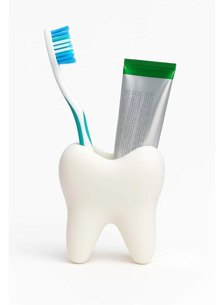Tooth-Shaped Toothbrush Holder