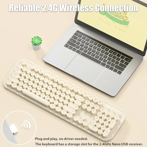 Typewriter Keyboard Wireless - Wireless