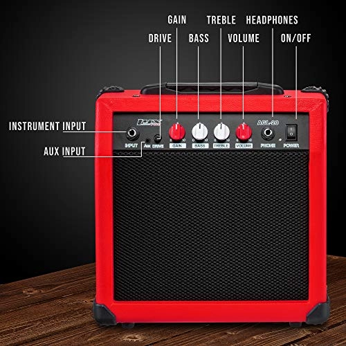 Electric Guitar Amp - 20W Headphone Jack Aux Input