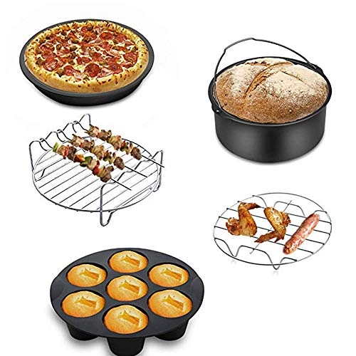 Cake Barrel + Pizza Pan + Metal Holder + Multi-Purpose Rack + Silicone Mat - Silicone SET OF 9
