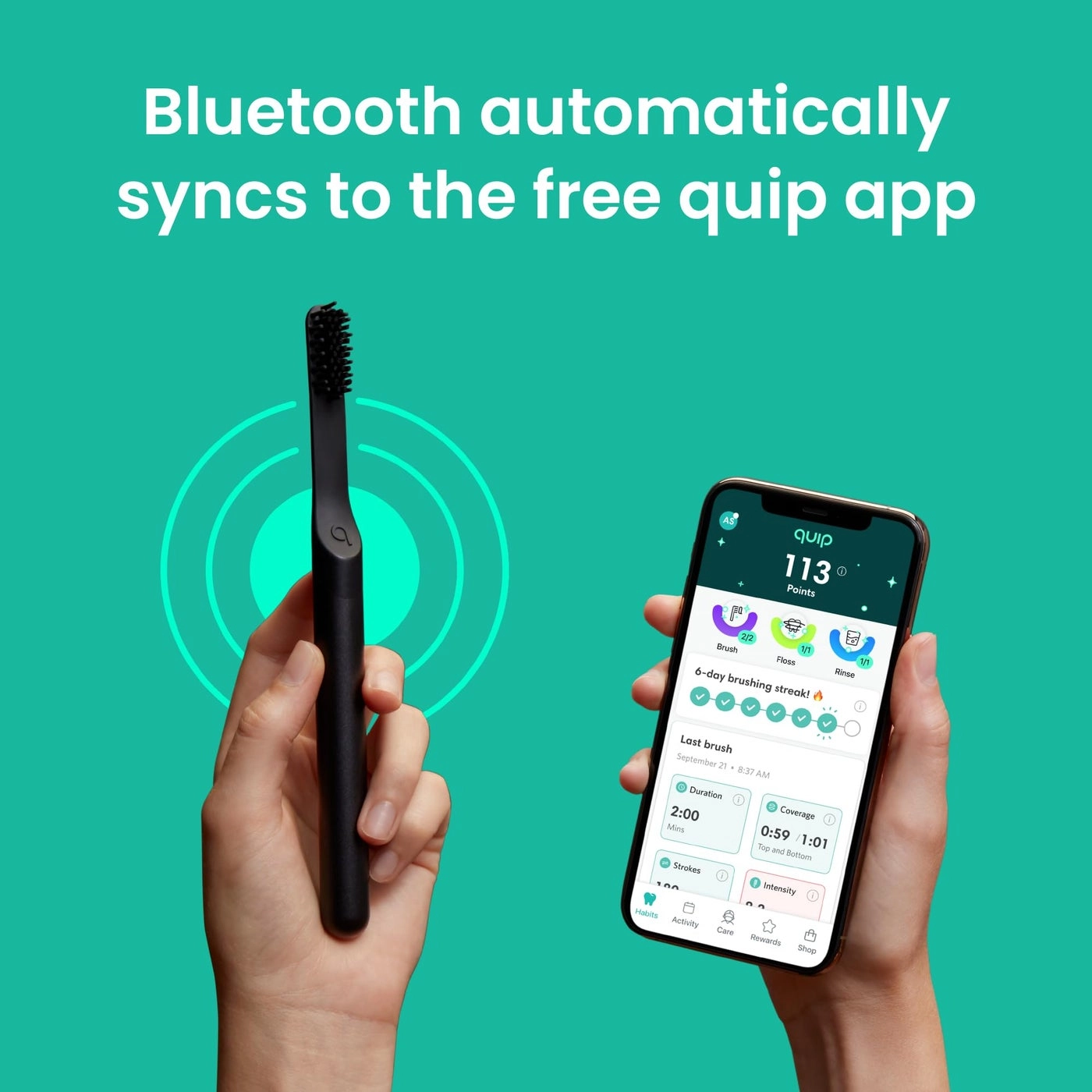 Smart Sonic Toothbrush - Rechargeable Timed Bluetooth