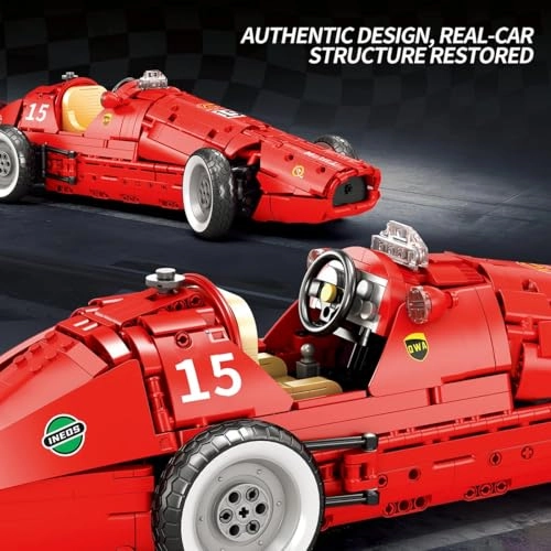 Classic Racing Car - 1:8 Clamping Building Blocks Kit