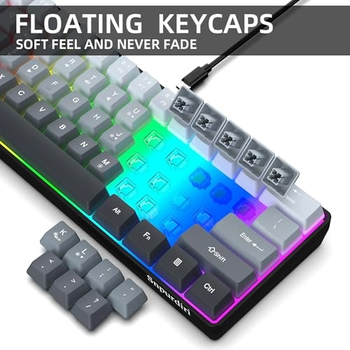 60% Wired Gaming Keyboard - USB-A