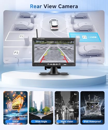 Digital Wired Rear Camera - Night Vision Wired 1080P Kit