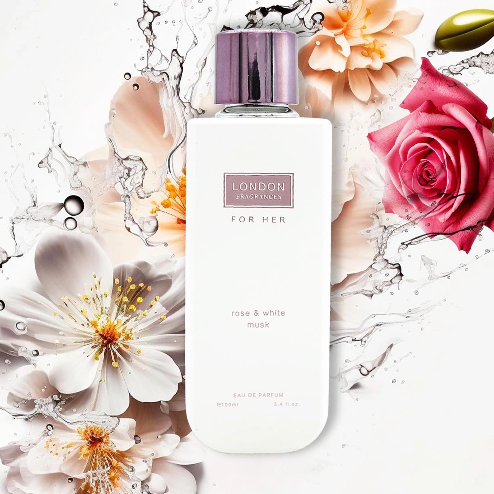 Rose and White Musk - 3.4 Fluid Ounces
