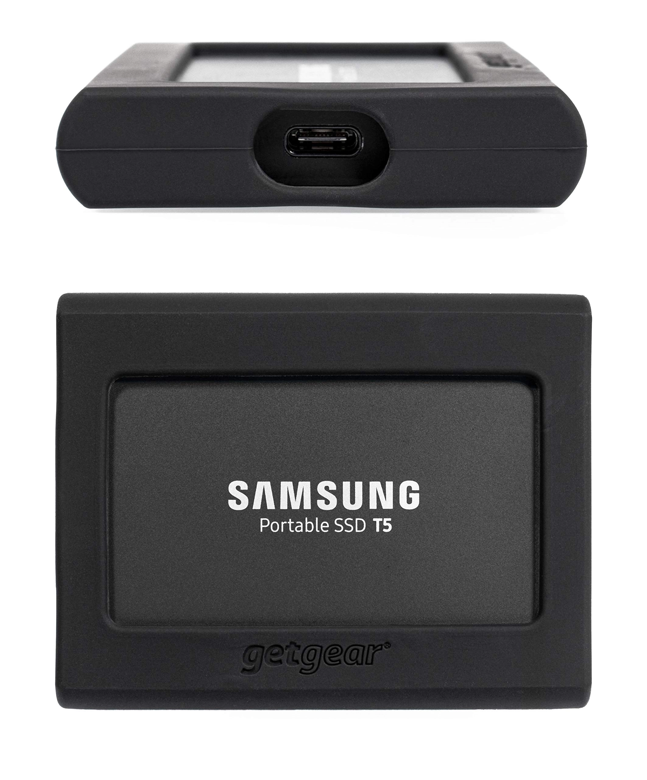 GETGEAR Silicone Bumper for Samsung Portable SSD T5 - 2TB 1TB 500G 250G