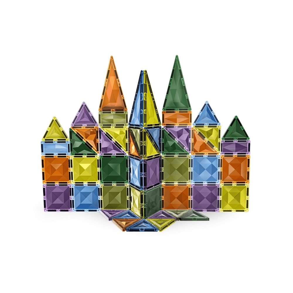 Light Magnetic Tiles Castle Set - Architecture 48 pcs