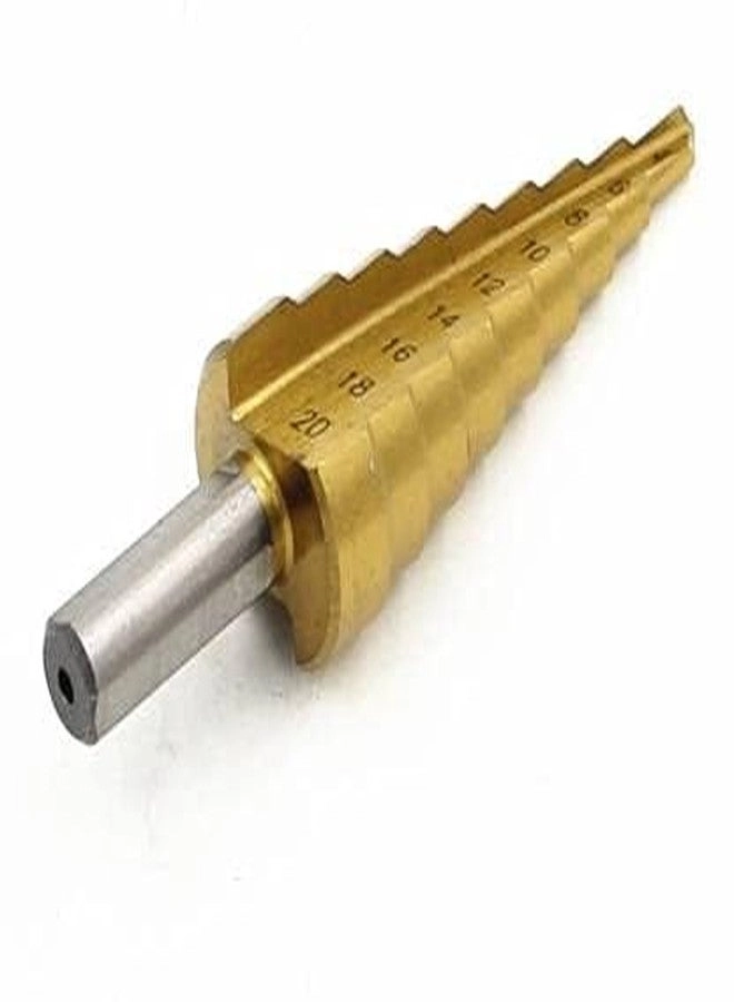 Step Drill Bit - HSS Hex Titanium 1Pc 4mm-20mm