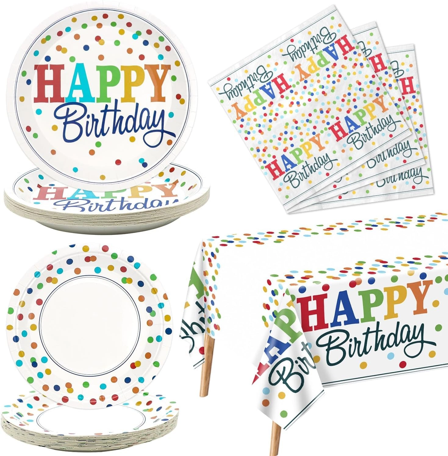 Party Tableware Set - 81Pcs Birthday