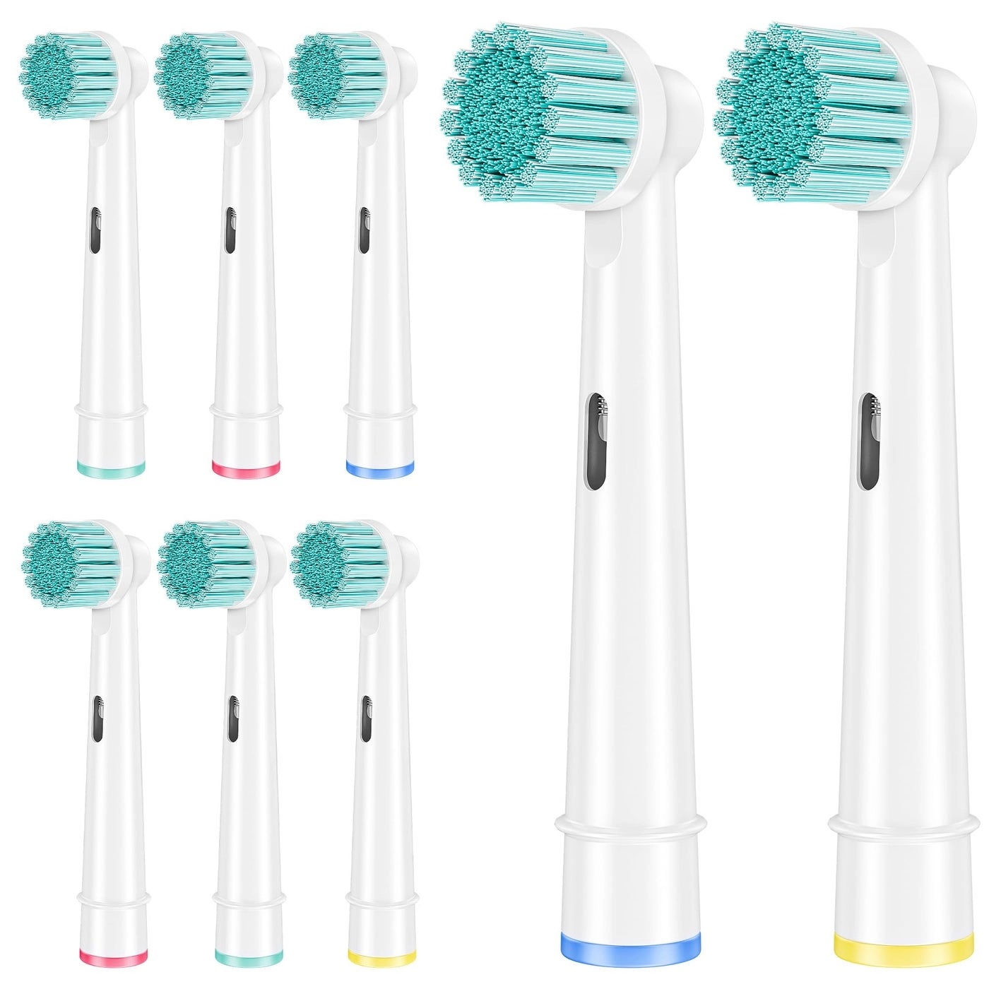 valuabletry Sensitive Gum Care Replacement Toothbrush Heads - Compatible with Oral B 8 Pack Soft Bristles