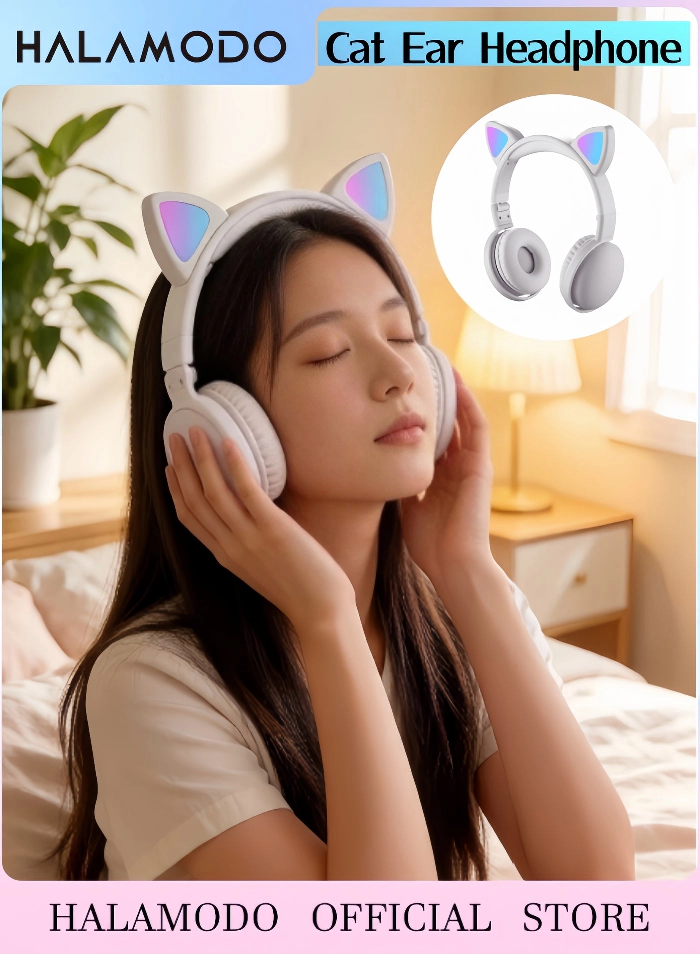 Cat Ear Headphones Wireless Headphone