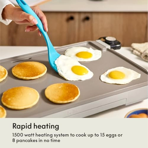 XL Electric Ceramic Titanium Griddle - 1500W 56 cm