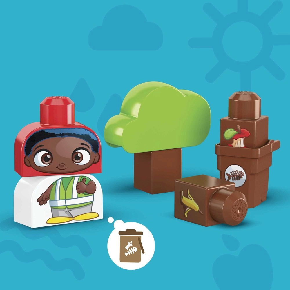 Green Town Sort And Recycle Squad Building Set - 18 pcs