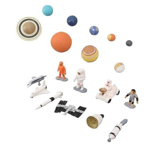 Astronaut Space Figurine Planets Model - 19 pieces Space