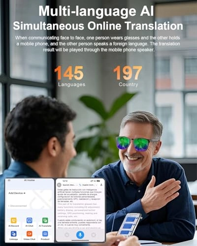 AI Translation Smart Glasses - Chat GPT DeepSeek