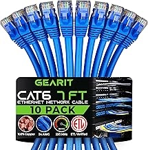 GEARit Cat 6 Ethernet Cable - 7 ft Pack