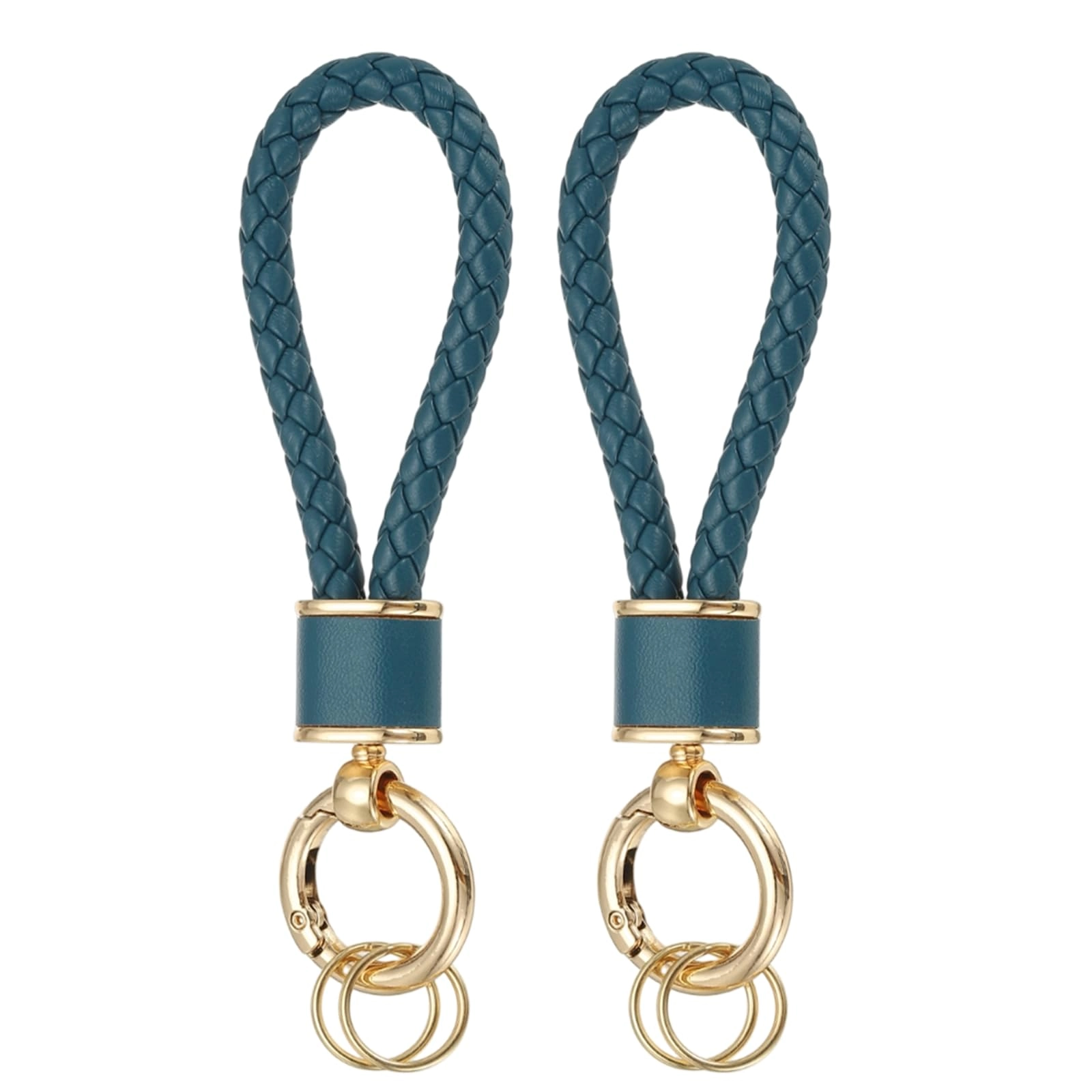 Braided Leather Keychain - Animal