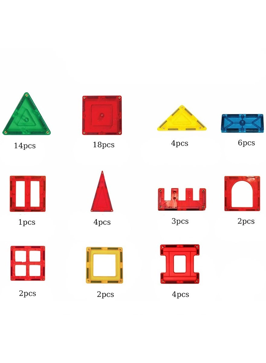 Magnetic Building Blocks - 60 pcs