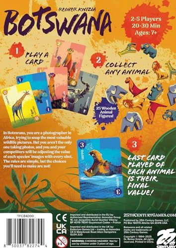 Botswana: Animal Collecting Strategy Card Game