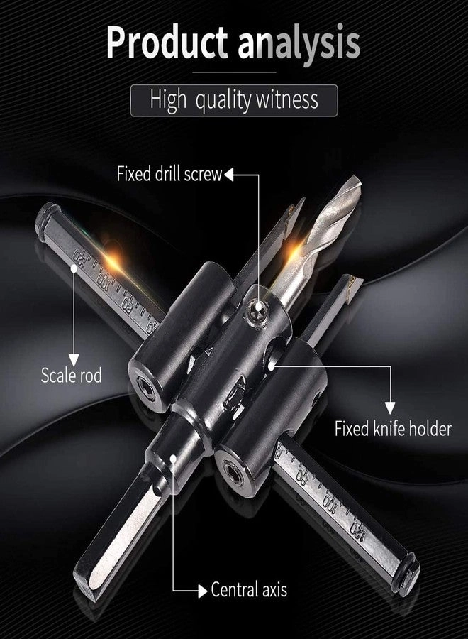 Adjustable Hole Saw - 30-120 mm Drywall Wood