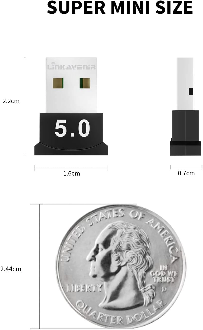 Bluetooth USB Adapter - Bluetooth 5.0 2.0 USB Interface