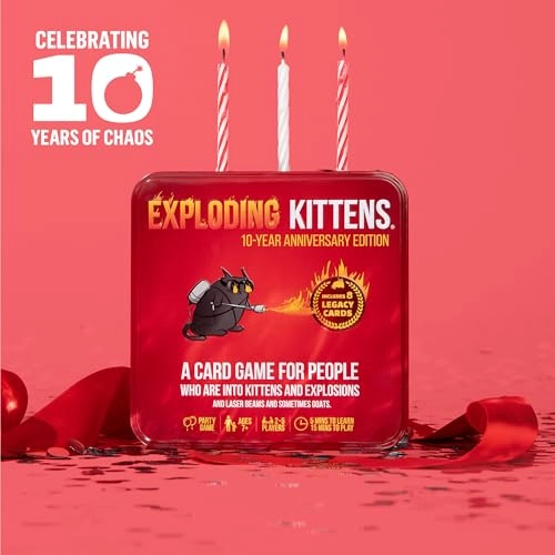 Exploding Kittens: 10th Anniversary Collectible Tin - New Edition