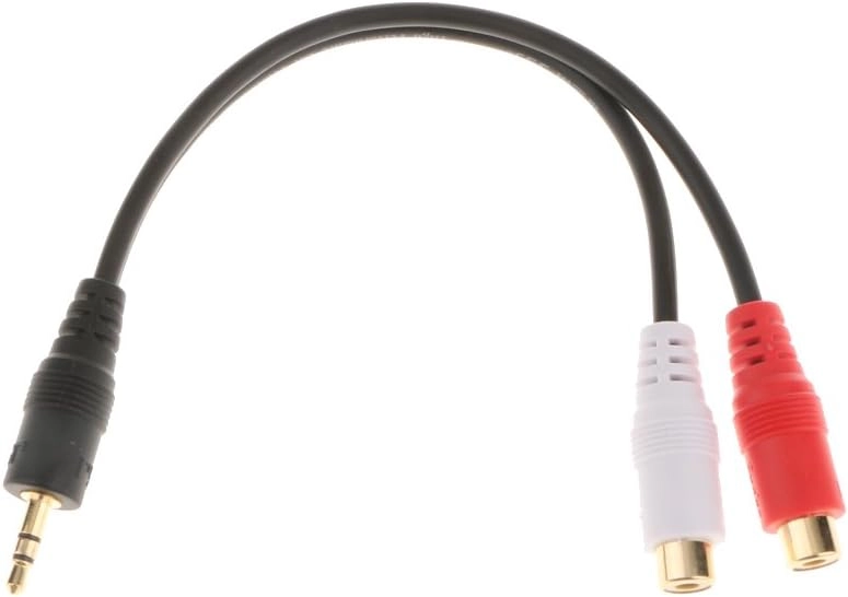 3.5mm Stereo Aux Male to 2RCA Adapter - 0.2meter