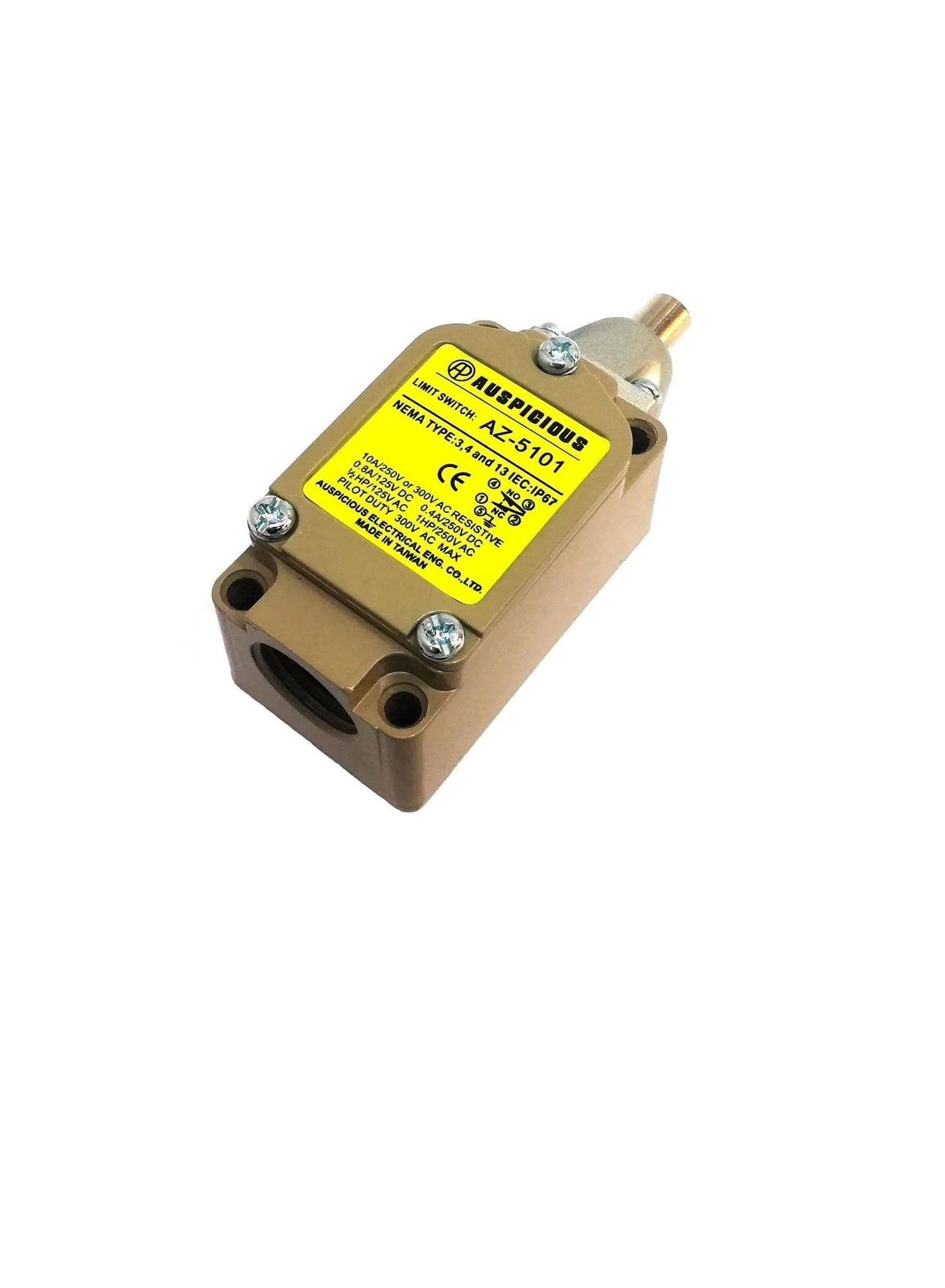 AZ-5101 - Push Button Limit Switch 10A IP67