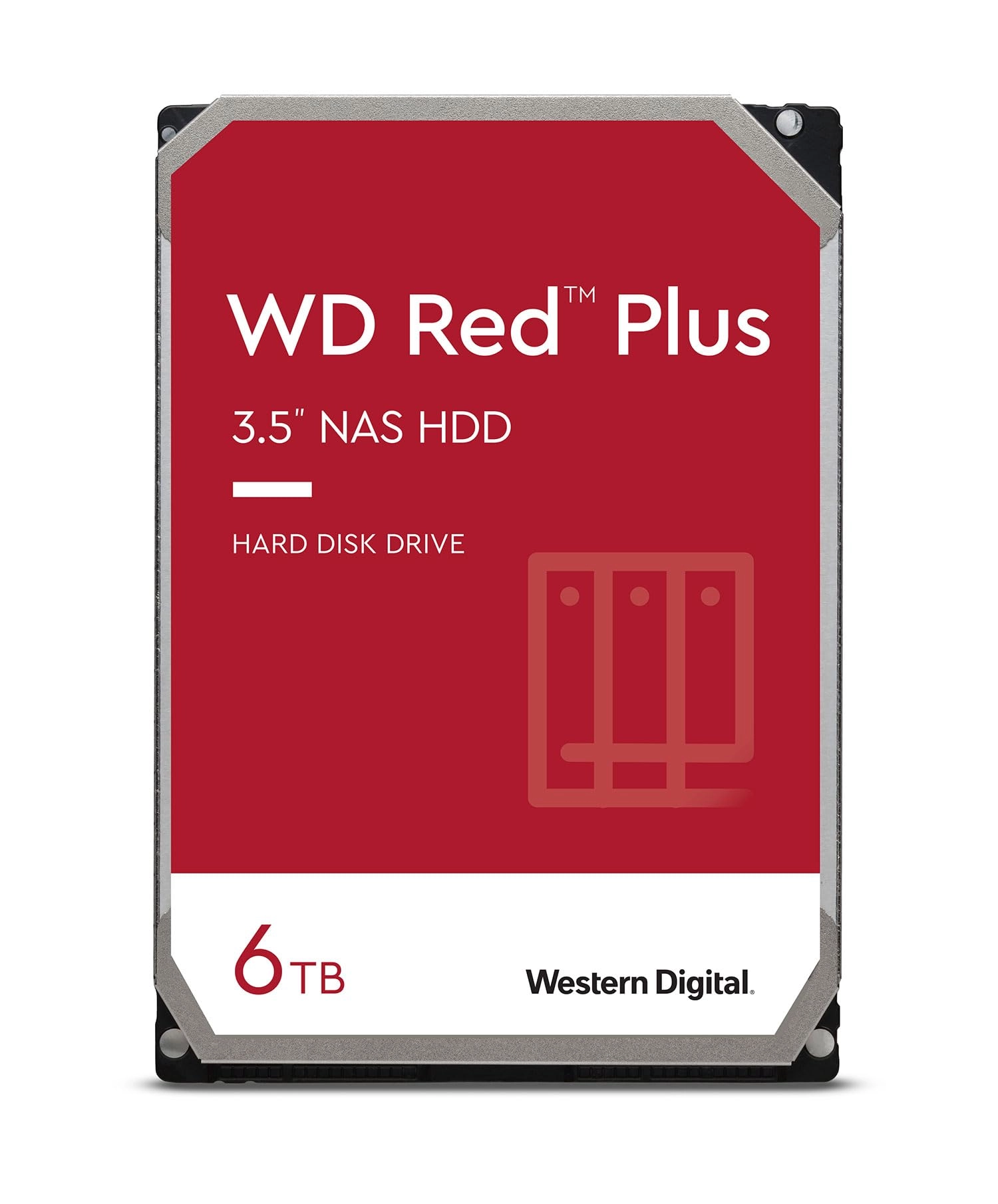 Red Plus 3.5" 5400rpm 64MB SATA 6Gb/s (ST-6TBS/64-WD60EFRX) - 6TB