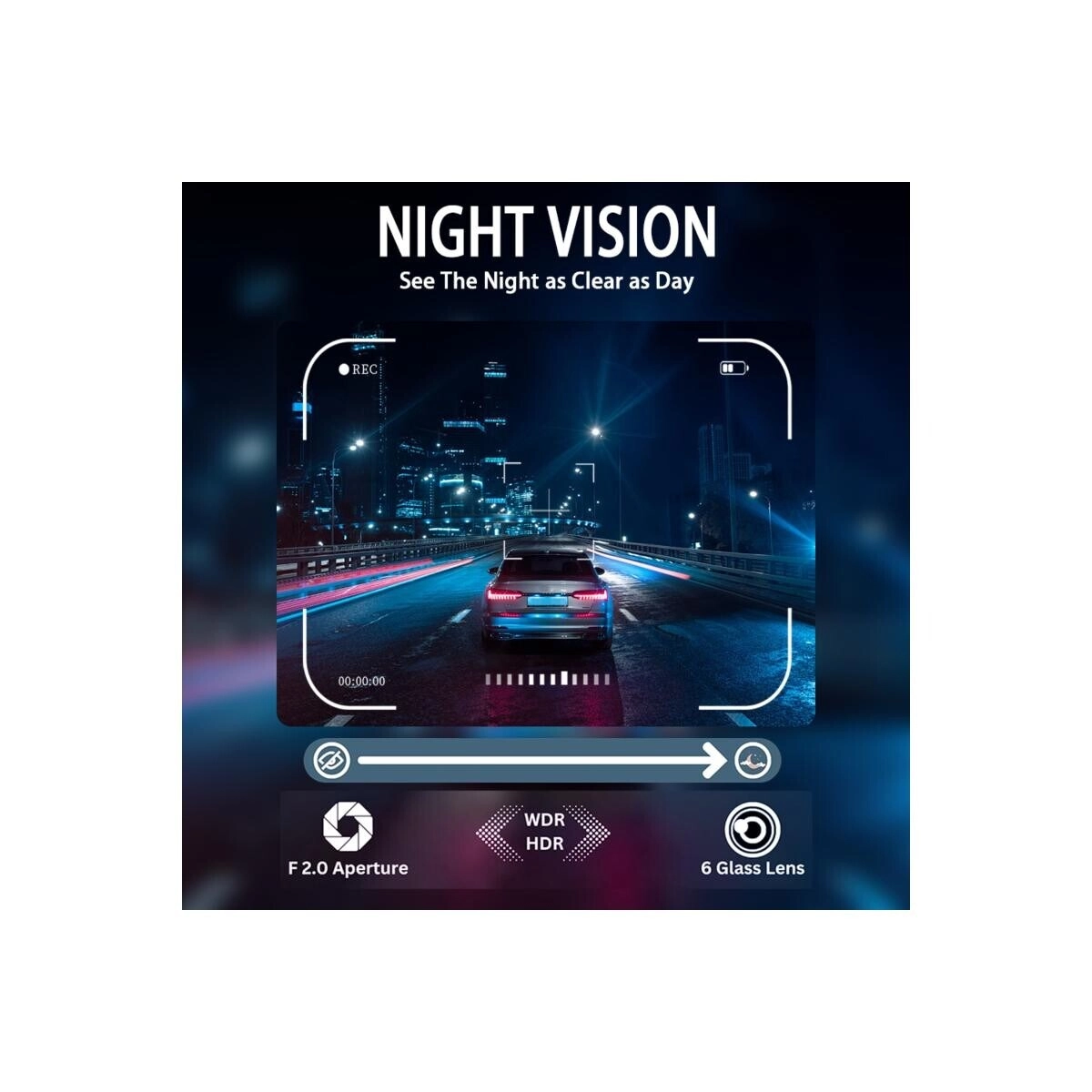 4 Camera Dash Cam - 1080P