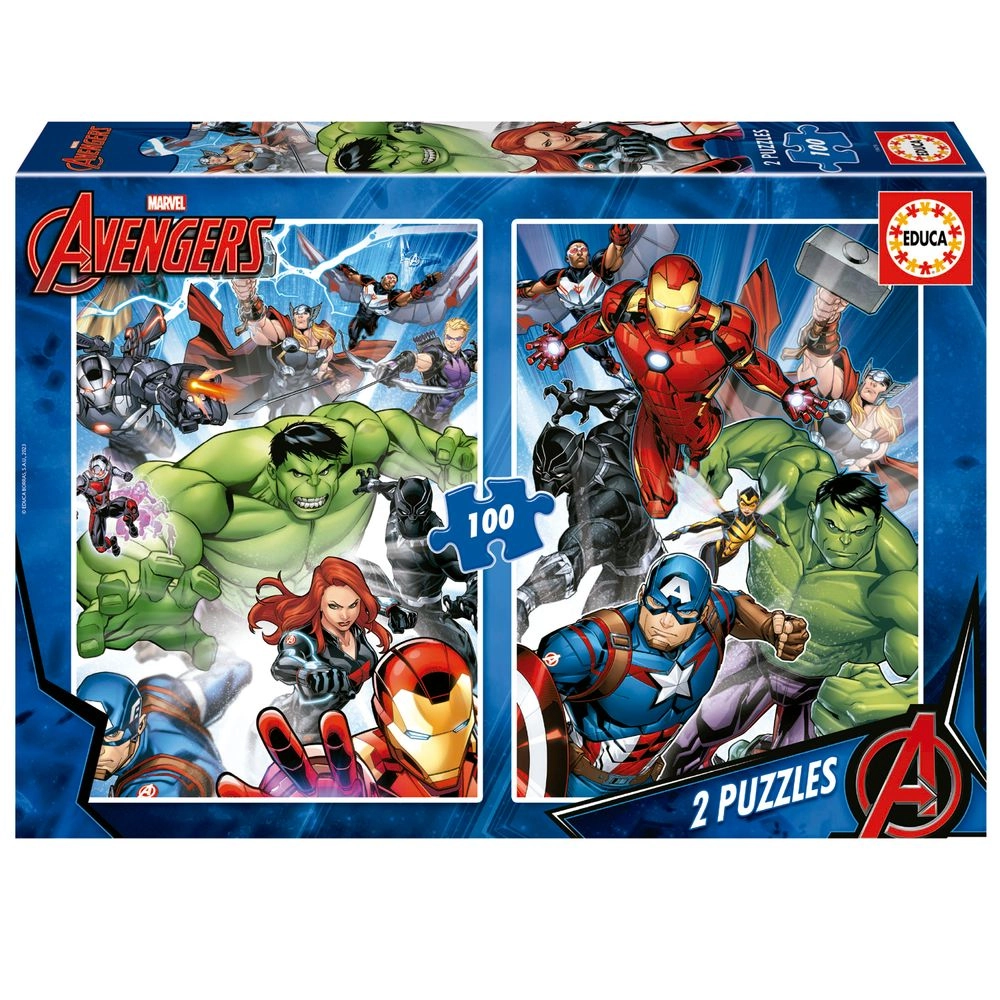 Educa Borras Marvel Avengers 2-in-1 Puzzle (5413458-19679) - 200 pcs