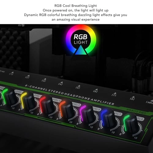 8 Channel Headphone Amplifier - Metal Independent Volume Control