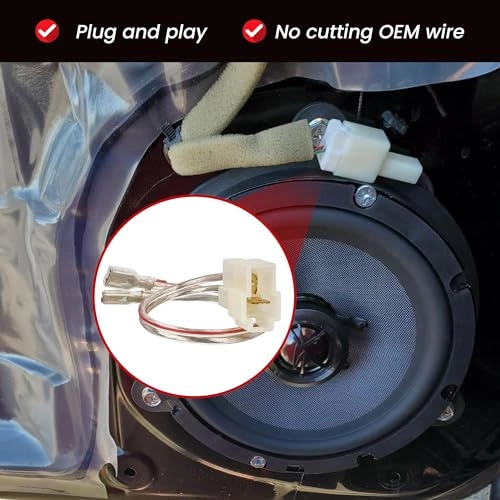 Door Speaker Wiring Harness Adapter - 4 PCS