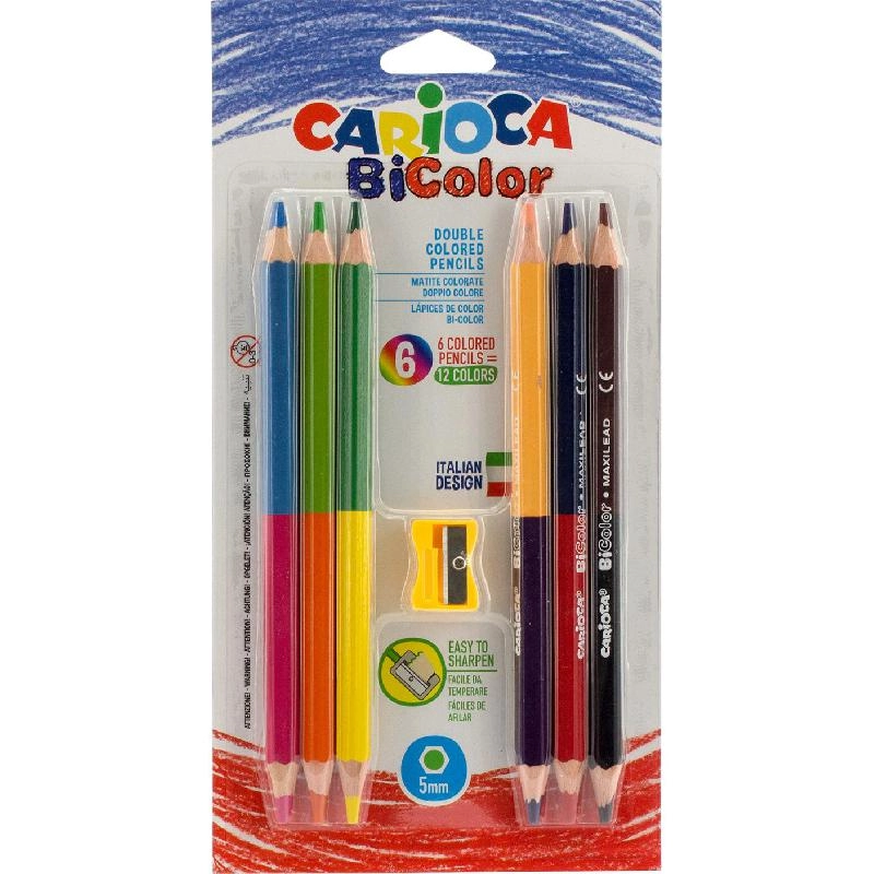Carioca Color Pencil Set - 6 Pieces