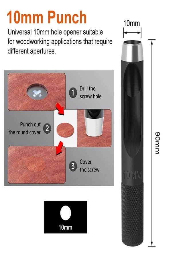 Tapered Countersink Drill Bits - #45 Carbon Steel 10Pcs 8mm