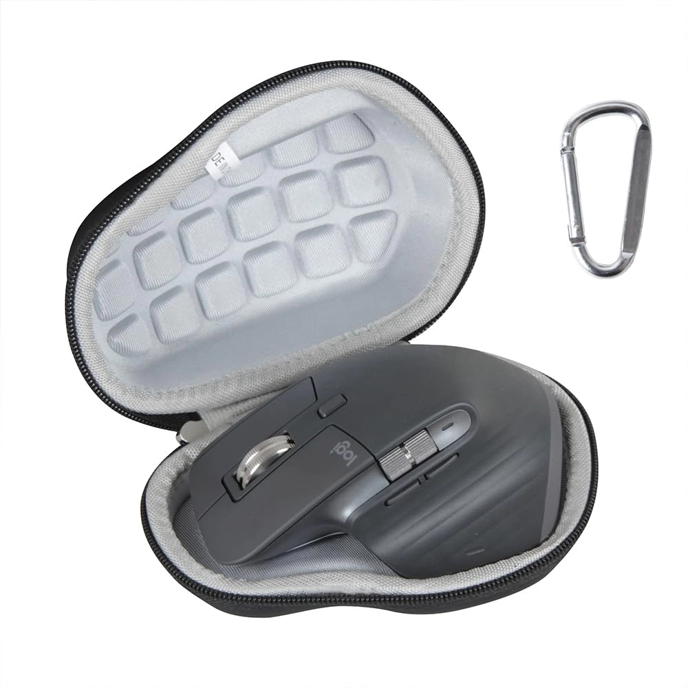 Anleo Travel Hard Case - MX Master 4 / MX Master 3S / 3 Wireless Mouse Black