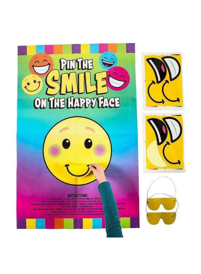 Fun Express Pin the Smile on the Happy Face Game - English