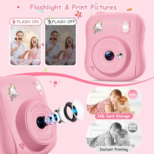 Kids Camera Instant Print - 32GB 14MP 1080P