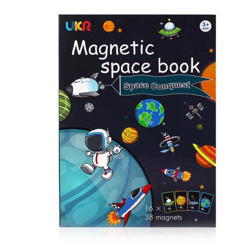 Magnetic Puzzle Book Space - 3-6 54 pieces